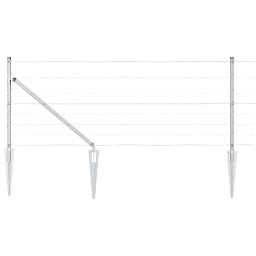 Legelőkerítés Ezüst 25 x 0.8 m Horganyzott acél