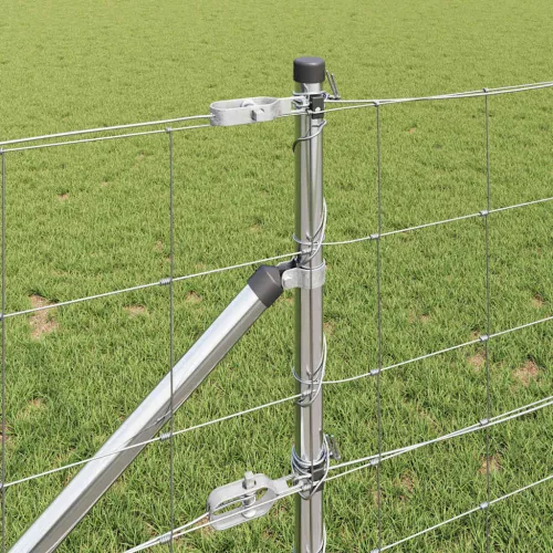 Legelőkerítés Ezüst 25 x 0.8 m Horganyzott acél