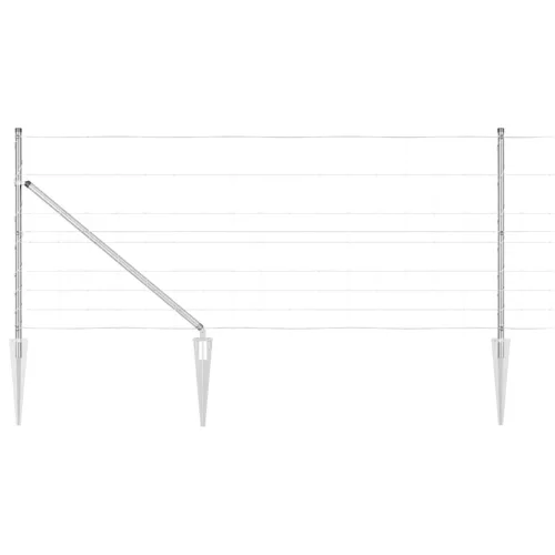 Legelőkerítés Ezüst 25 x 1 m Horganyzott acél