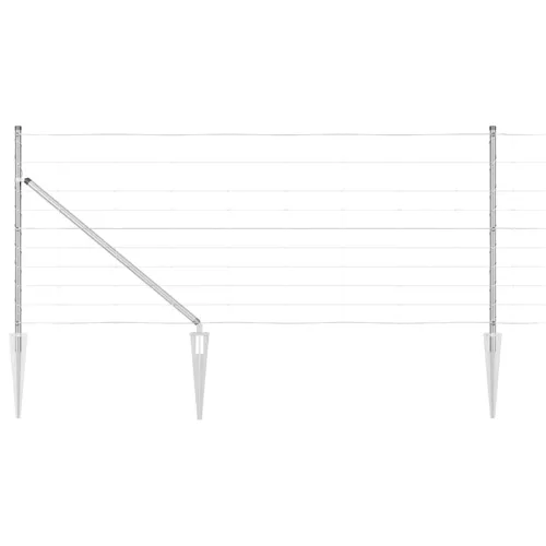 Legelőkerítés Ezüst 25 x 1 m Horganyzott acél