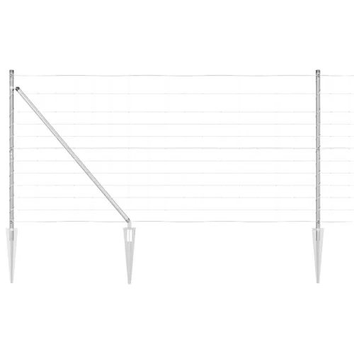 Legelőkerítés Ezüst 25 x 1.2 m Horganyzott acél