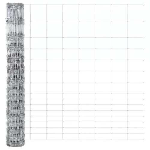 Legelőkerítés Ezüst 25 x 1.2 m Horganyzott acél