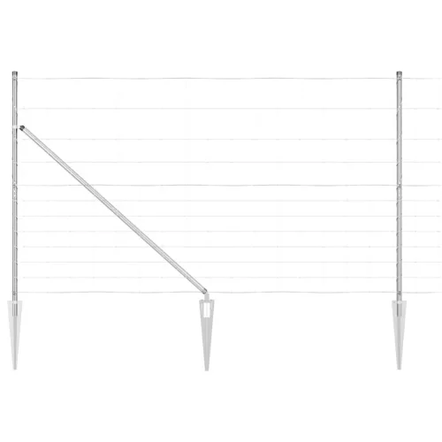 Legelőkerítés Ezüst 25 x 1.4 m Horganyzott acél