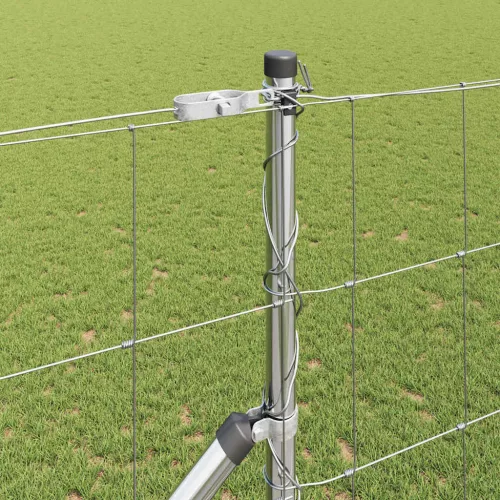 Legelőkerítés Ezüst 25 x 1.4 m Horganyzott acél