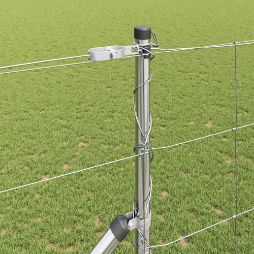 Legelőkerítés Ezüst 25 x 1.4 m Horganyzott acél