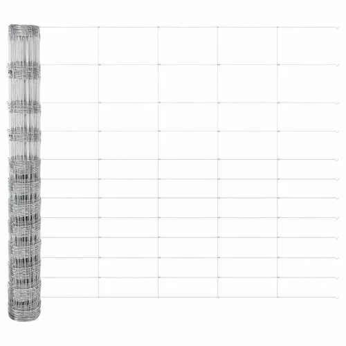 Legelőkerítés Ezüst 25 x 1.4 m Horganyzott acél