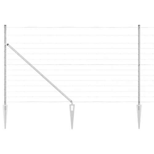 Legelőkerítés Ezüst 25 x 1.4 m Horganyzott acél