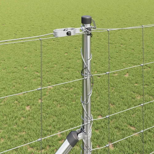 Legelőkerítés Ezüst 25 x 1.4 m Horganyzott acél