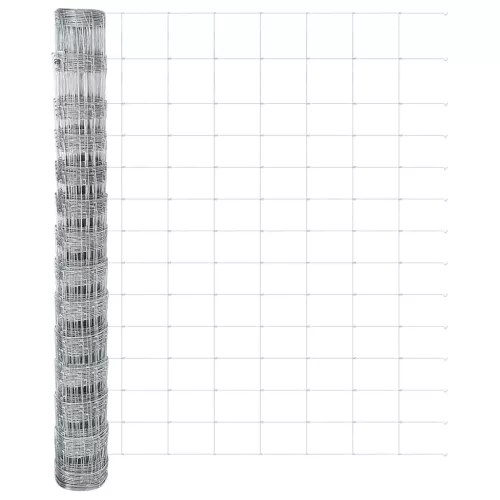 Legelőkerítés Ezüst 25 x 1.4 m Horganyzott acél