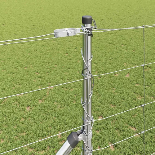 Legelőkerítés Ezüst 25 x 1.4 m Horganyzott acél