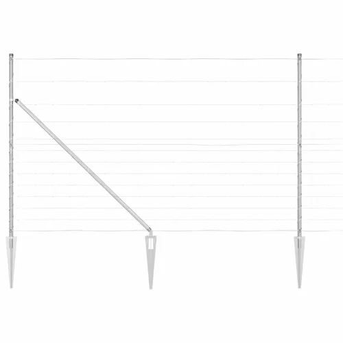 Legelőkerítés Ezüst 25 x 1.5 m Horganyzott acél