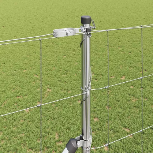 Legelőkerítés Ezüst 25 x 1.5 m Horganyzott acél