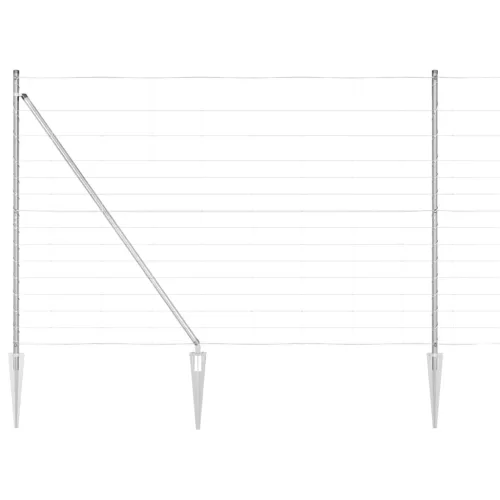 Legelőkerítés Ezüst 25 x 1.6 m Horganyzott acél