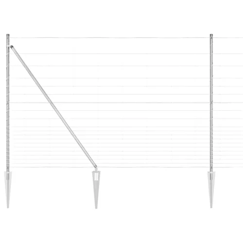 Legelőkerítés Ezüst 25 x 1.6 m Horganyzott acél