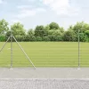 Legelőkerítés Ezüst 25 x 1.4 m Horganyzott acél