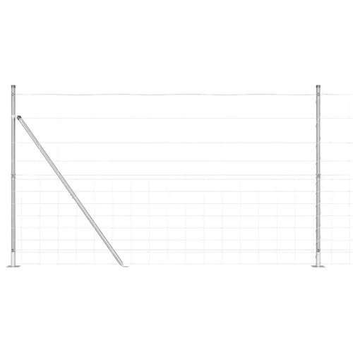 Legelőkerítés Ezüst 25 x 1.4 m Horganyzott acél