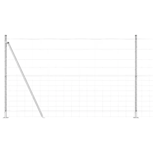 Legelőkerítés Ezüst 25 x 1.5 m Horganyzott acél