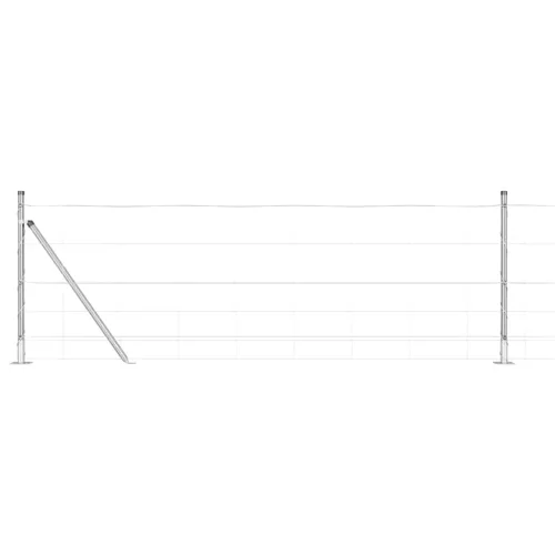 Legelőkerítés Ezüst 50 x 0.8 m Horganyzott acél