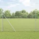 Kerítés oszlopokkal Ezüst 1.5 x 10 m Acél