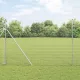 Kerítés oszlopokkal Ezüst 1.5 x 10 m Acél