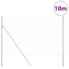 Kerítés oszlopokkal Ezüst 1.5 x 10 m Acél
