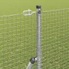 Kerítés oszlopokkal Ezüst 1.5 x 10 m Acél
