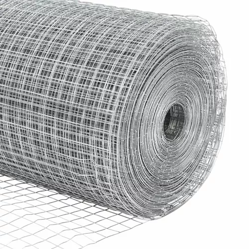 Kerítés oszlopokkal Ezüst 1.2 x 25 m Acél