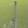 Kerítés oszlopokkal Ezüst 1.4 x 25 m Acél