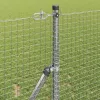 Kerítés oszlopokkal Ezüst 1.4 x 25 m Acél