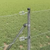 Kerítés oszlopokkal Ezüst 0.6 x 50 m Acél