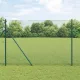 Kerítés oszlopokkal Zöld 1.6 x 10 m Acél