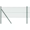 Kerítés oszlopokkal Zöld 0.8 x 25 m Acél