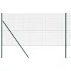 Kerítés oszlopokkal Zöld 1.2 x 25 m Acél