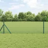 Kerítés oszlopokkal Zöld 0.4 x 50 m Acél
