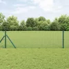 Kerítés oszlopokkal Zöld 0.4 x 50 m Acél