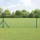 Kerítés oszlopokkal Zöld 0.4 x 50 m Acél