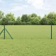 Kerítés oszlopokkal Zöld 0.4 x 50 m Acél
