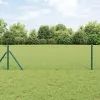 Kerítés oszlopokkal Zöld 0.5 x 50 m Acél