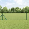Kerítés oszlopokkal Zöld 0.8 x 50 m Acél