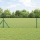 Kerítés oszlopokkal Zöld 0.8 x 50 m Acél