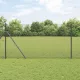 Kerítés oszlopokkal Szürke 1.4 x 10 m Acél