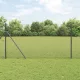 Kerítés oszlopokkal Szürke 1.4 x 10 m Acél