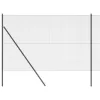 Kerítés oszlopokkal Szürke 1.6 x 10 m Acél