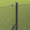 Kerítés oszlopokkal Szürke 1.6 x 10 m Acél