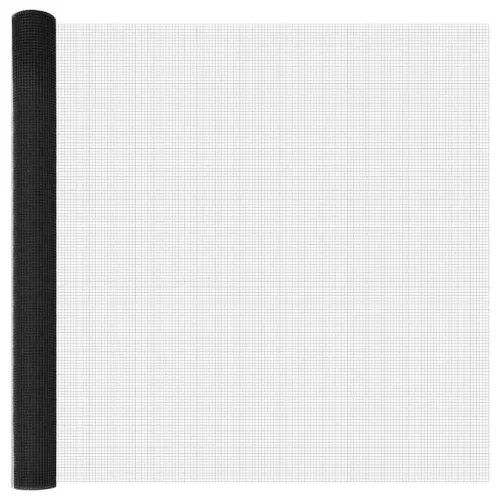 Kerítés oszlopokkal Szürke 1.6 x 10 m Acél