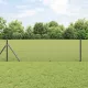 Kerítés oszlopokkal Szürke 0.8 x 25 m Acél