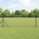 Kerítés oszlopokkal Szürke 0.4 x 50 m Acél