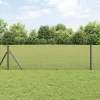 Kerítés oszlopokkal Szürke 0.6 x 50 m Acél