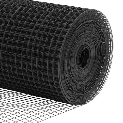 Kerítés oszlopokkal Szürke 0.6 x 50 m Acél