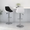 2 db fekete és fehér műbőr bárszék